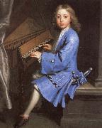 samuel pepys an 18th century painting of young man playing the spinet by jonathan richardson oil painting
